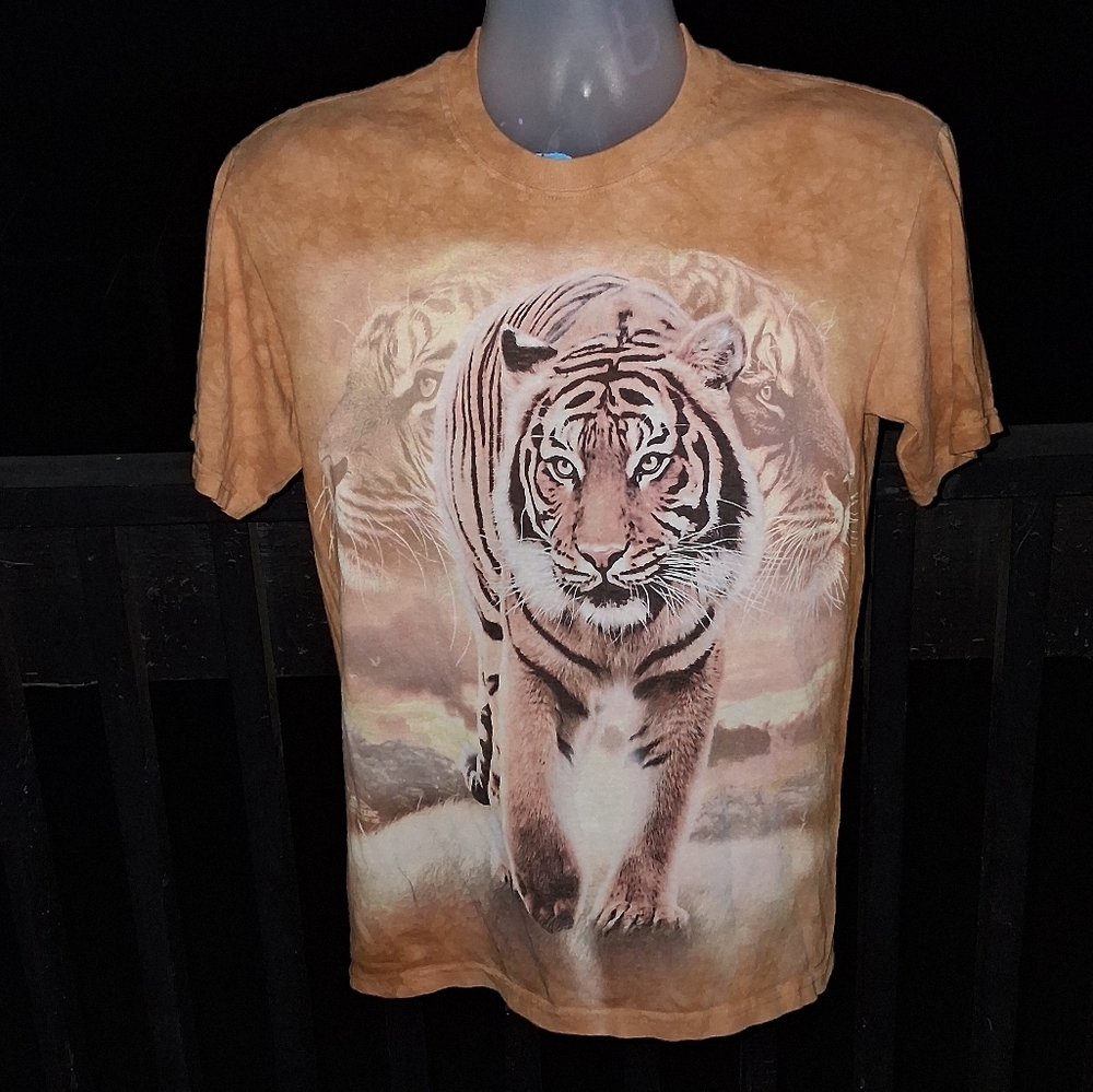 Vintage The Mountain Tiger Tie Dye T Shirt Size Small